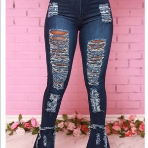 Brand new women’s ripped bellbottoms